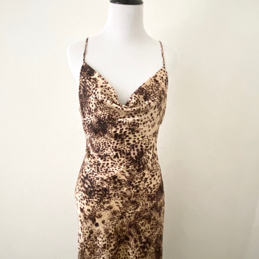Luna B Dress Cotton candy cheetah Small NWT